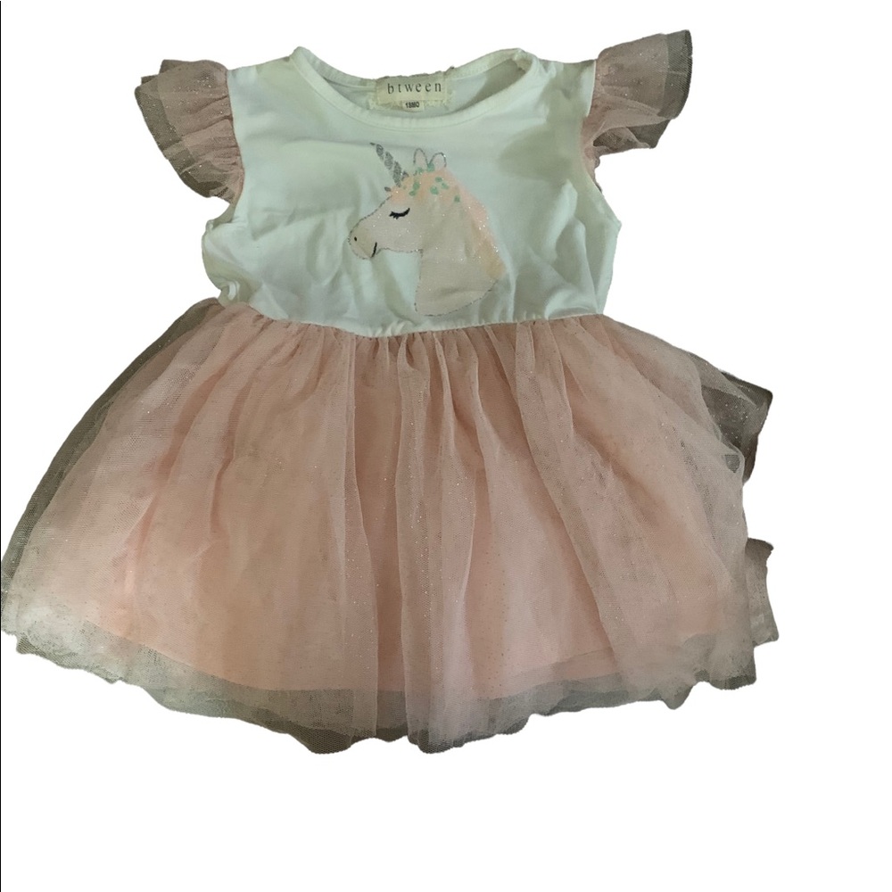 So cute gently worn tulle and cotton dress.